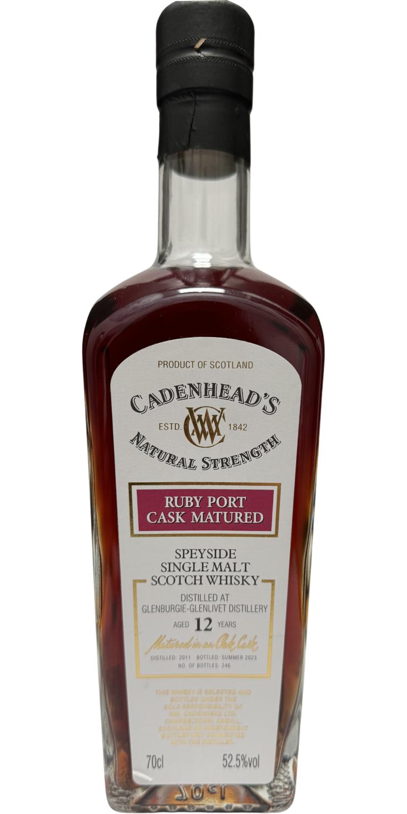 Glenburgie 2011 (Cadenhead's) Natural Strength 12 Year Old Scotch Whisky | 700ML at CaskCartel.com