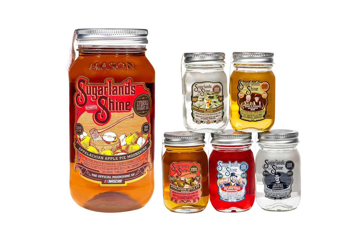 Sugarlands Shine Legends (5) Mini Jar Stocking Stuffers at CaskCartel.com