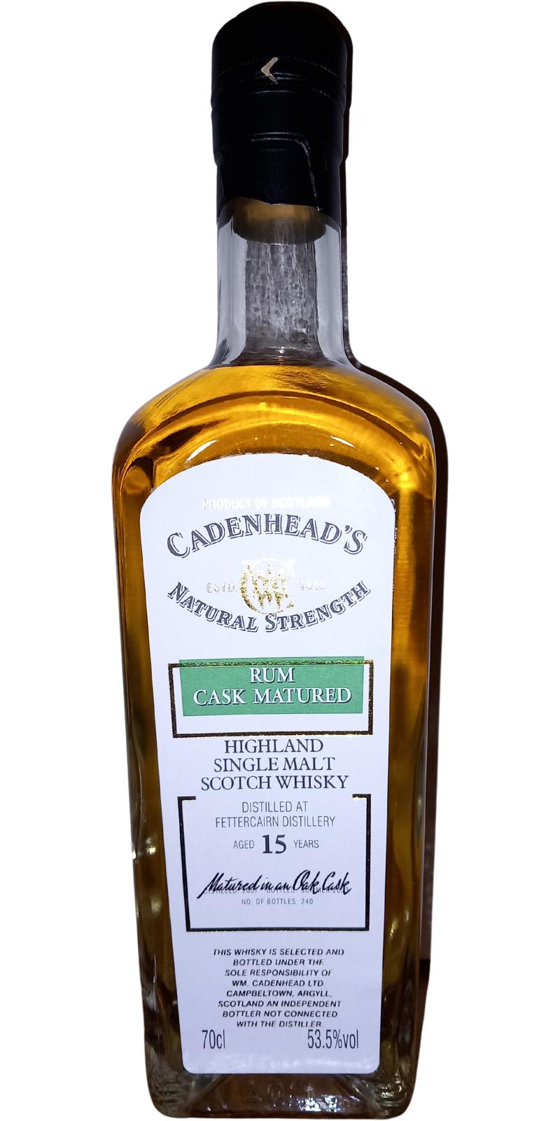 Fettercairn 2007 (Cadenhead's) Natural Strength 15 Year Old Scotch Whisky | 700ML at CaskCartel.com