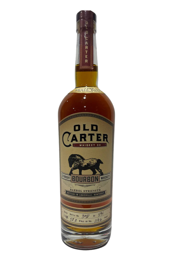 Old Carter Very Small Batch 1-GA Barrel strength Straight Bourbon 117.6 Proof Bottle 398 of 594 at CaskCartel.com