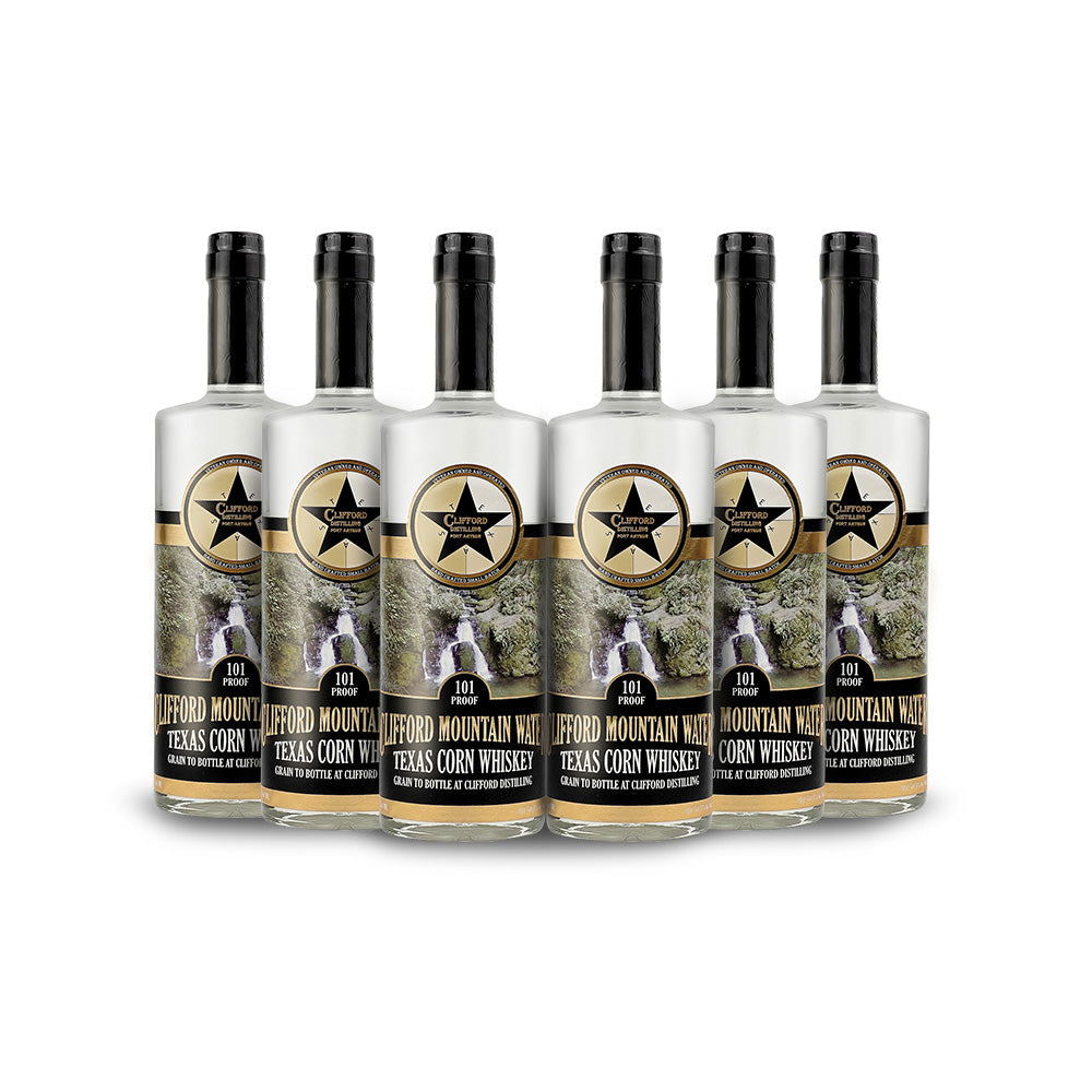 Clifford Distilling | Clifford Mountain Water: Texas Corn Whiskey (6) Bottle Bundle at CaskCartel.com