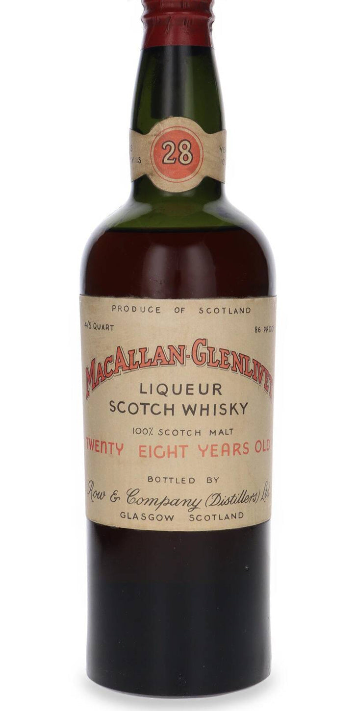 Macallan-Glenlivet 28 Year Old (Bottled by Row & Co. Ltd) Scotch Whisky at CaskCartel.com