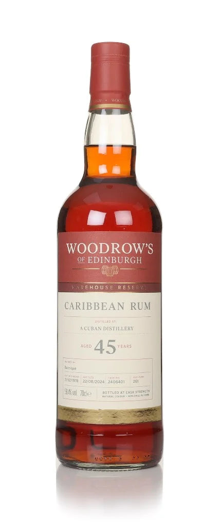 Cuban Rum 45 Year Old 1978 Cask #2406401 Woodrow's Of Edinburgh | 700ML at CaskCartel.com