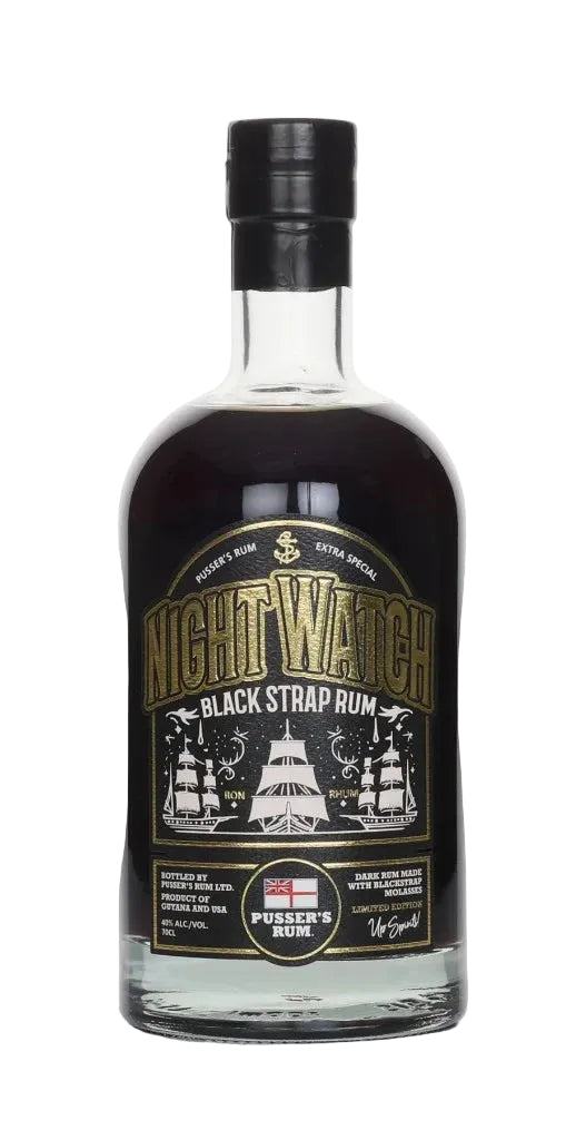 Pusser's Night Watch Black Strap Dark Rum | 700ML at CaskCartel.com