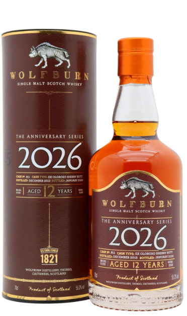 Wolfburn 2026 Anniversary Series 12 Year Old · 2013 Vintage Single Malt Scotch Whisky | 700ML at CaskCartel.com