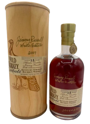 Wild Turkey Tribute 15 Year Old Jimmy Russell 50th Anniversary Kentucky Straight Bourbon Whiskey at CaskCartel.com