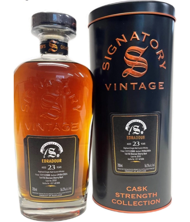 Edradour 2000 23 Year Old 1st Fill Sherry Butt Cask #3151 Single Malt Scotch Whisky | 700ML at CaskCartel.com
