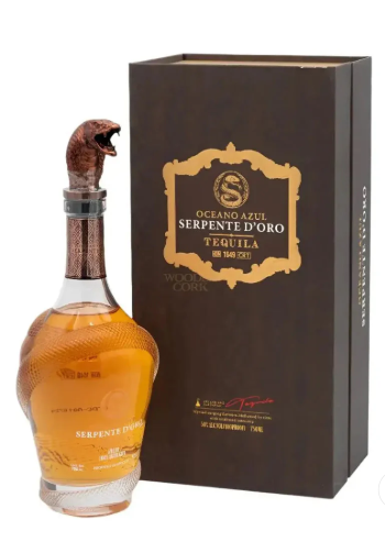 Oceano Azul Serpente D'oro 50% Anejo Tequila at CaskCartel.com