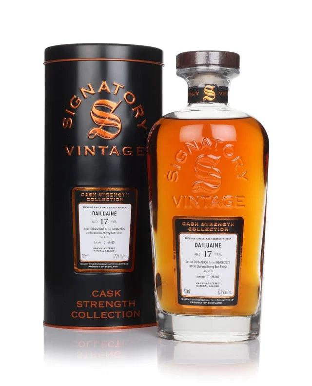 Dailuaine 17 Year Old 2008 Cask #3 - Cask Strength Collection (Signatory) Single Malt Scotch Whisky at CaskCartel.com