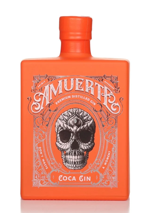 Amuerte Coca Leaf Orange Bottle Gin | 700ML at CaskCartel.com