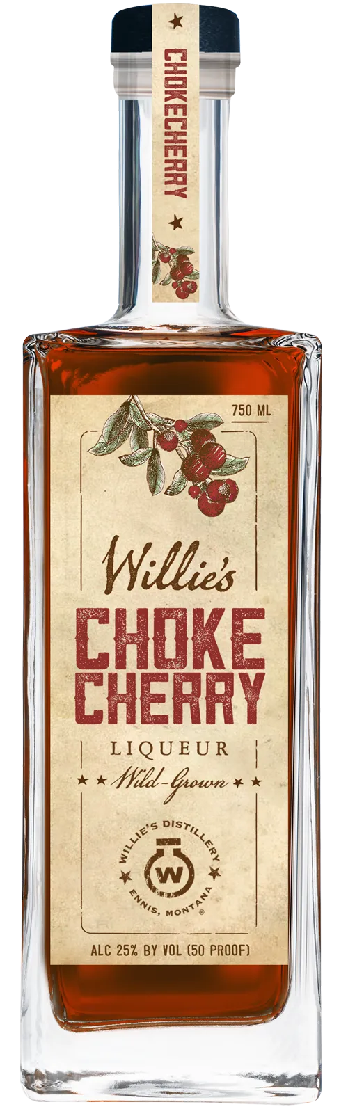 Willie's Montana Choke Cherry Liqueur at CaskCartel.com
