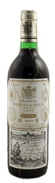 1989 | Marques de Riscal | Reserva at CaskCartel.com