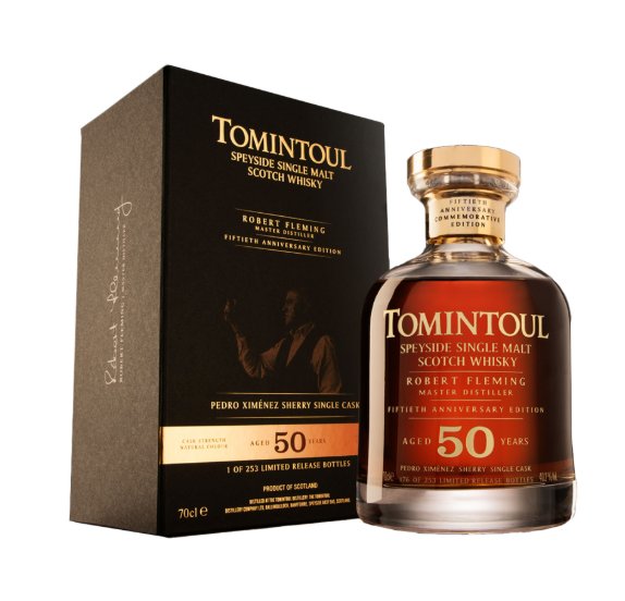 Tomintoul Anniversary Edition 50 Year Old 1973 Vintage Single Malt Scotch Whisky | 700ML at CaskCartel.com