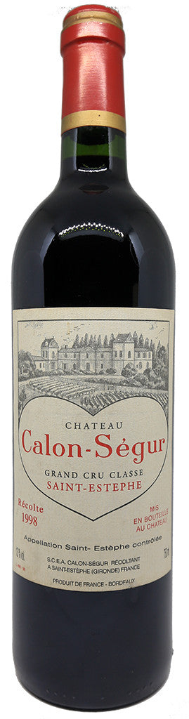 1998 | Chateau Calon-Segur | Saint-Estephe at CaskCartel.com