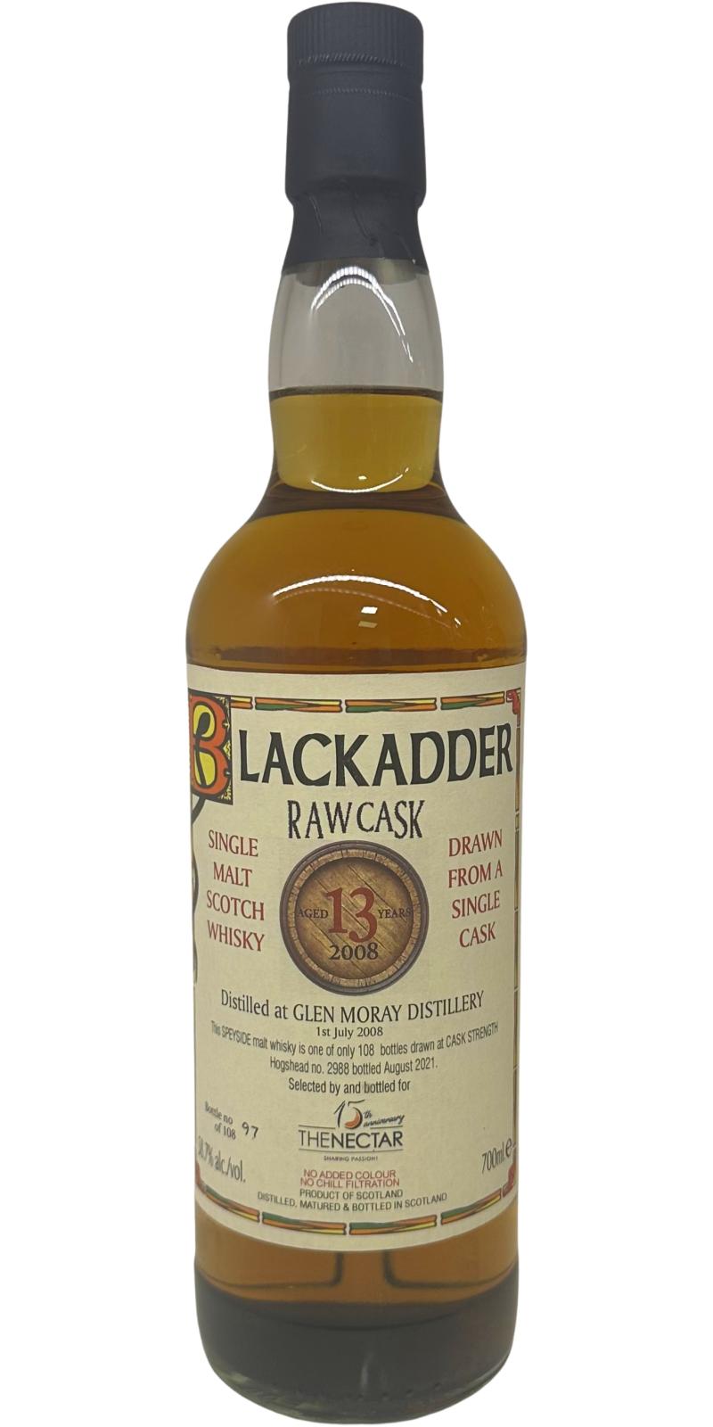 Glen Moray 2008 BA Raw Cask 13 Year Old 2021 Release (Cask #2988) Single Malt Scotch Whisky | 700ML at CaskCartel.com