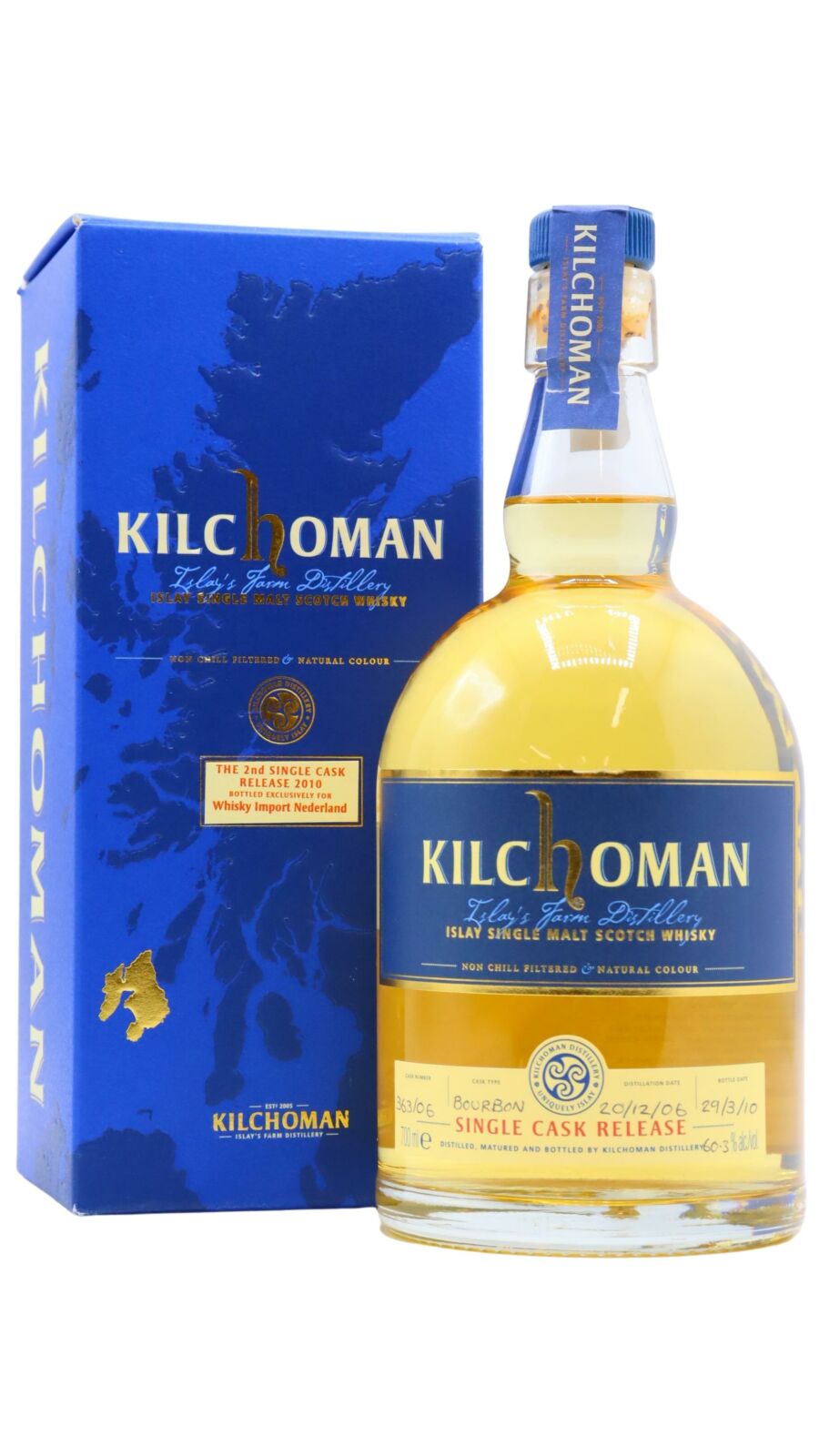 Kilchoman Whisky Import Nederland Exclusive 2nd Release 2006 3 Year Old Whisky | 700ML at CaskCartel.com