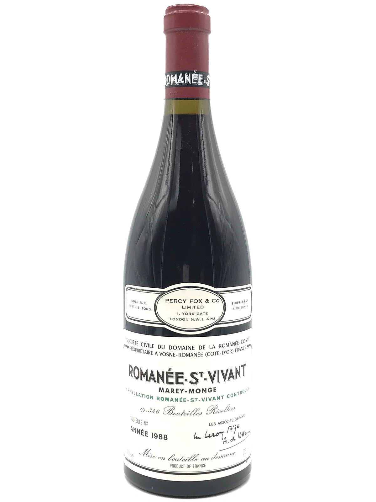 1988 | Domaine de la Romanee-Conti | Romanee-Saint-Vivant at CaskCartel.com