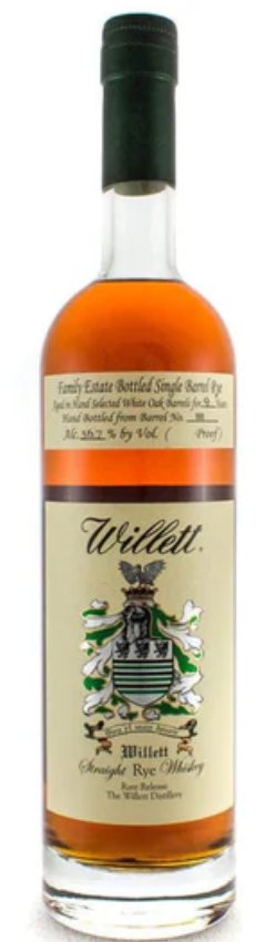 Willett Family 9 Year Old Estate Bottled Single Barrel Aged in White Oak Barrels White Elephant Straight Rye Whiskey at CaskCartel.com