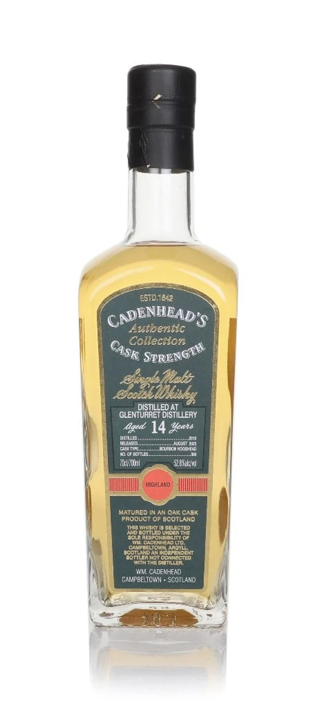 Glenturret 14 Year Old 2010 - Cadenhead's Authentic Collection Single Malt Scotch Whisky | 700ML at CaskCartel.com