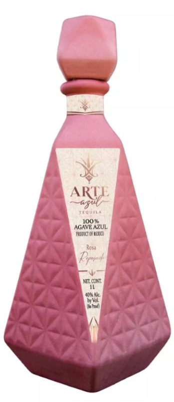 Arte Azul Rosa Reposado Ceramic Tequila | 1L at CaskCartel.com