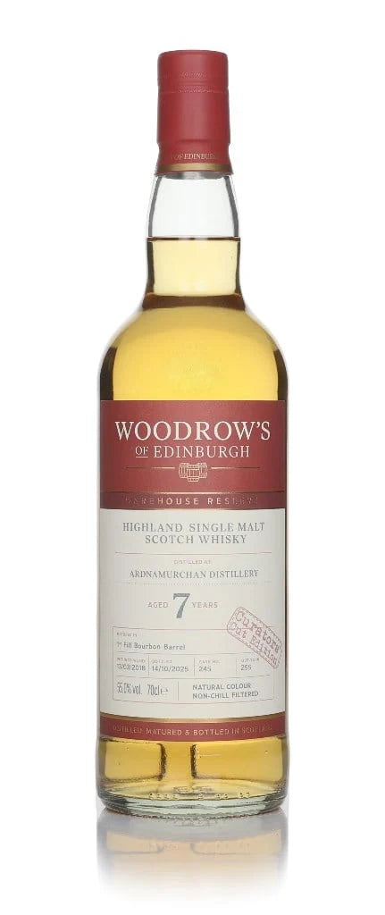 Ardnamurchan 7 Year Old 2018 - Woodrow's of Edinburgh Single Malt Scotch Whisky | 700ML at CaskCartel.com