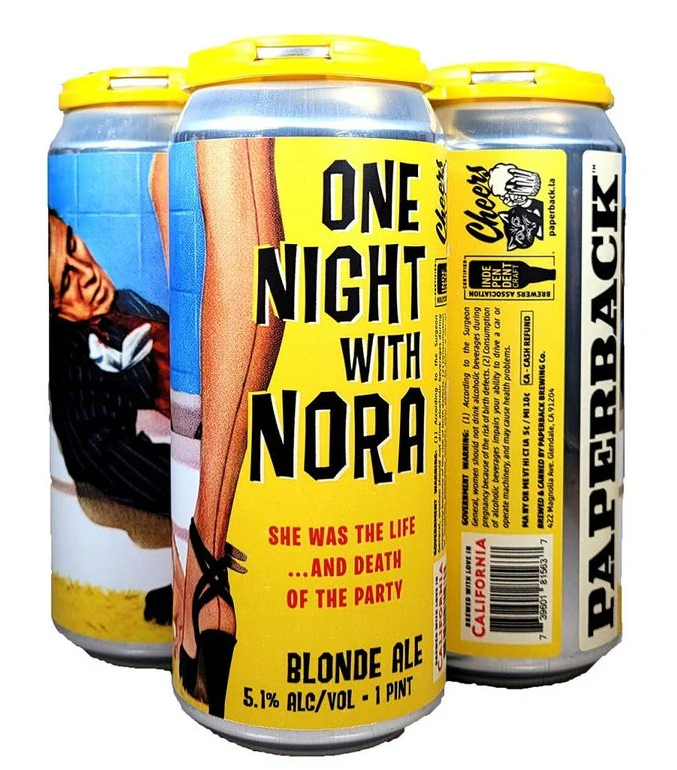 Paperback Brewing Co. One Night with Nora Blonde Ale Beer | (4)*473ML at CaskCartel.com
