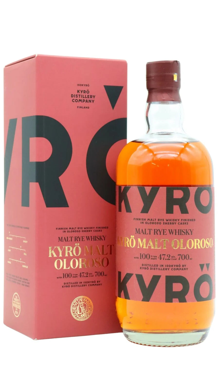Kyro Oloroso Malt Rye Whisky | 700ML at CaskCartel.com