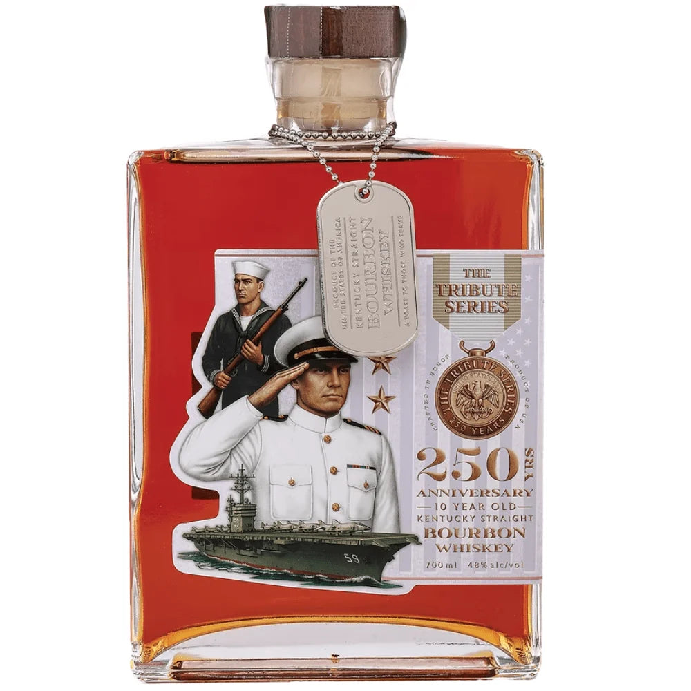 The Tribute Series 10 Year Old 250th Anniversary Navy Edition Kentucky Straight Bourbon Whiskey | 700ML at CaskCartel.com