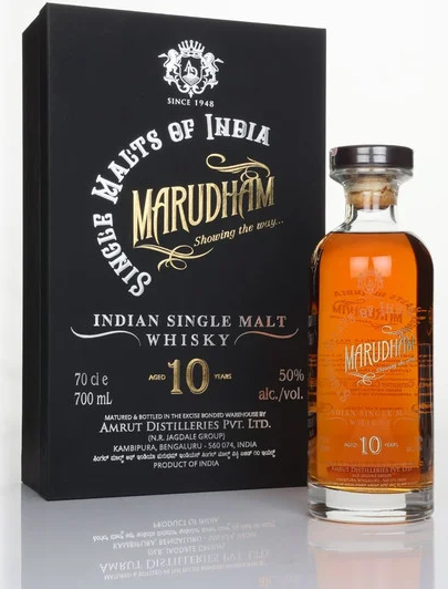 Amrut Single Malts of India Marudham 10 Year Old Whisky | 700ML at CaskCartel.com