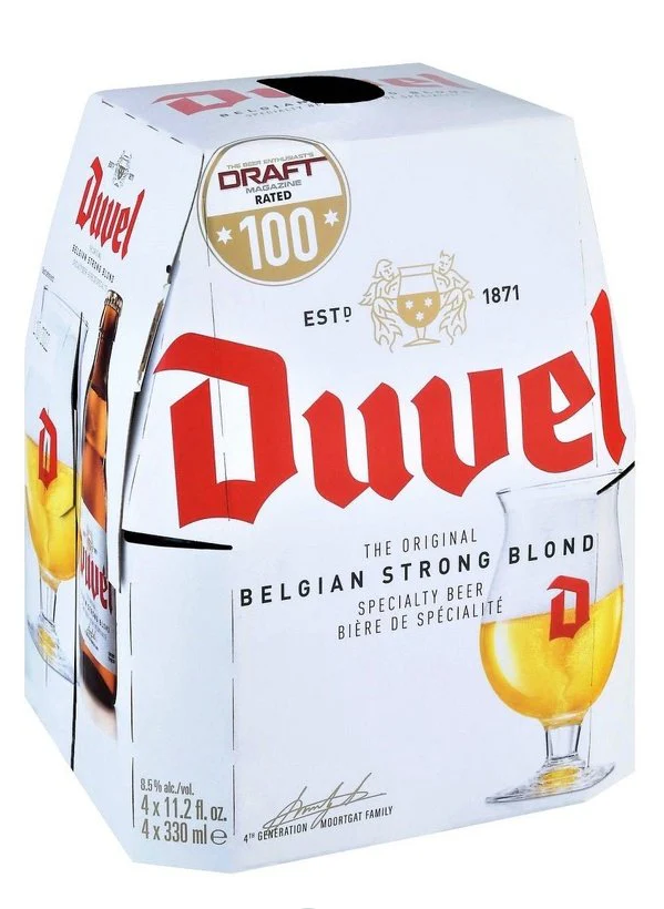 Duvel Belgian Strong Blond Beer | (4)*330ML at CaskCartel.com
