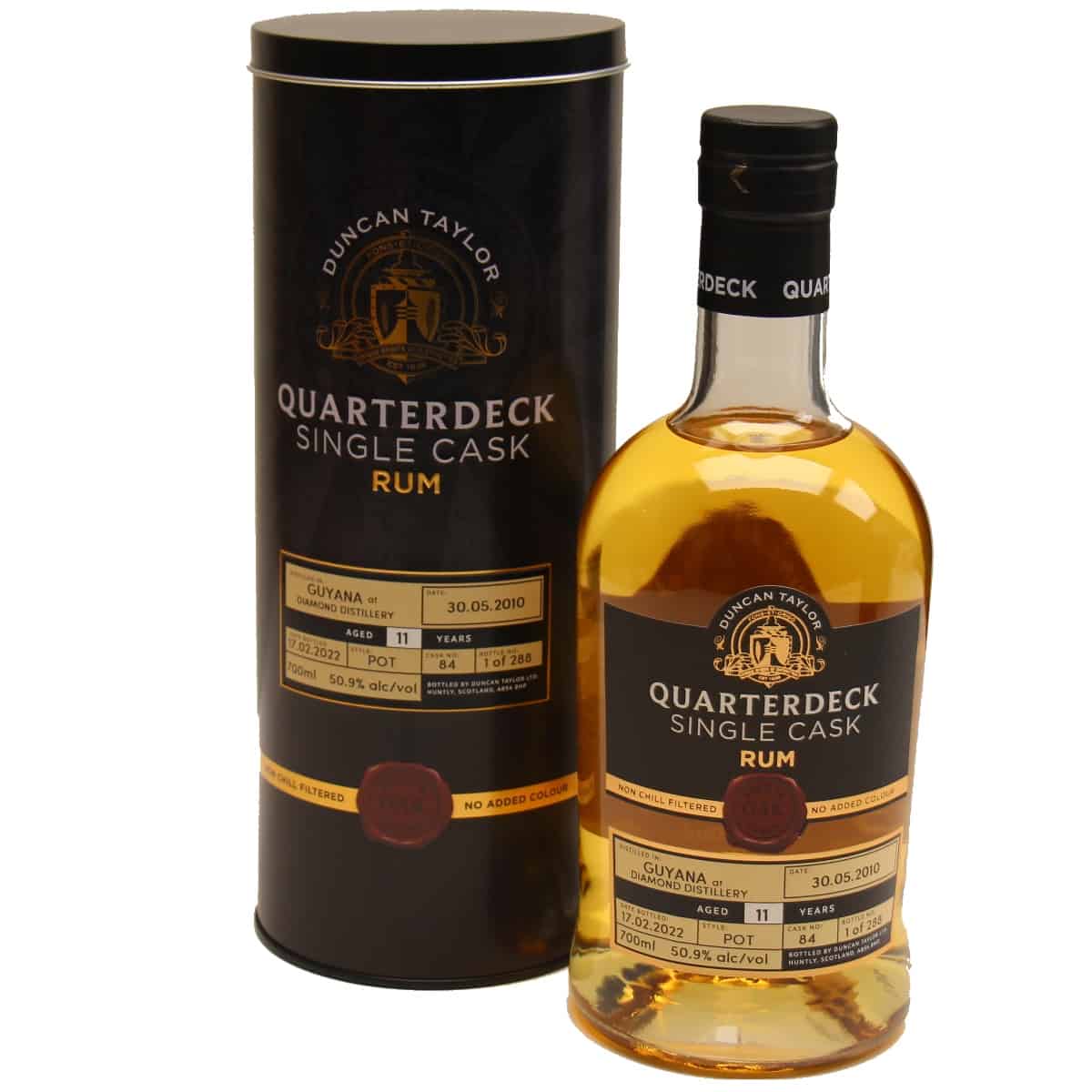 Duncan Taylor Quarterdeck Single Cask Guyana Diamond 11 Years Old | 700ML at CaskCartel.com