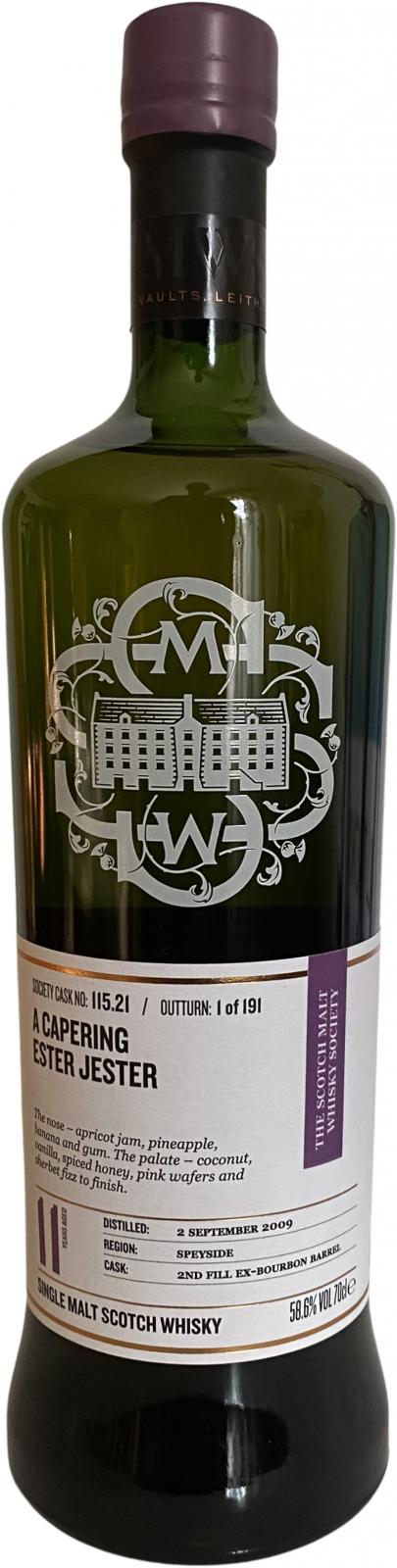 anCnoc 2009 SMWS 115.21 A Capering Ester Jester Single Malt Scotch Whisky | 700ML at CaskCartel.com