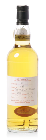 Springbank 8 Year Old Cage Bottling R S HHD 395 Single Malt Scotch Whisky | 700ML at CaskCartel.com