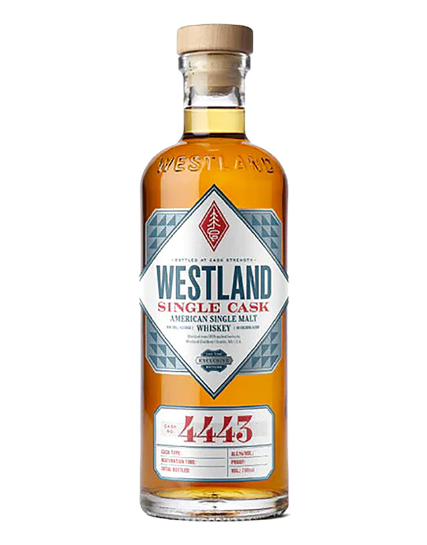 Westland Distillery Single Cask American Single Malt Cask No #4443 Whiskey | 700ML at CaskCartel.com