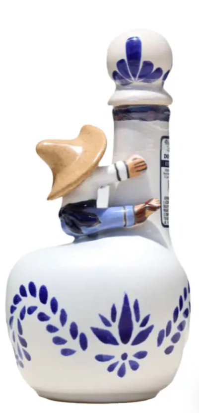 Don Pipocho Ceramic White & Blue Extra Anejo Tequila at CaskCartel.com