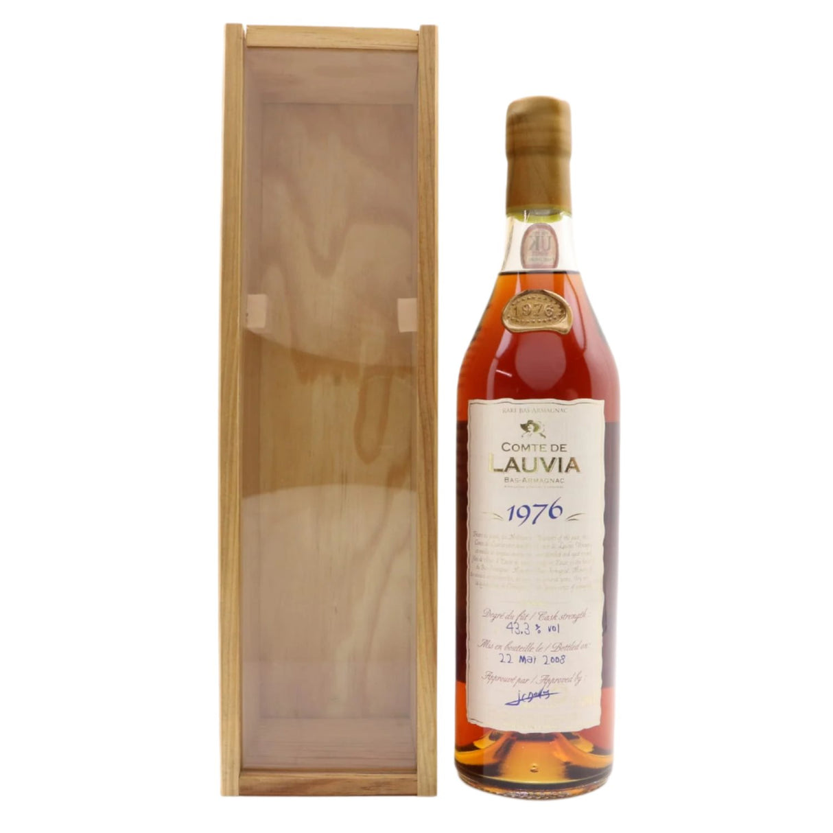 1976 Comte de Lauvia Vintage 32 Year Old Armagnac | 700ML at CaskCartel.com
