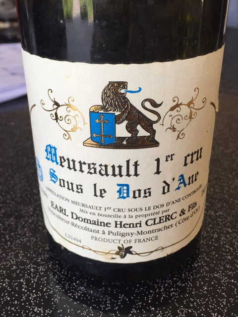 1990 | Domaine Henri Clerc & Fils | Meursault Sous le Dos d'Ane at CaskCartel.com