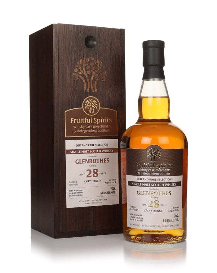 Glenrothes 28 Year Old 1996 Cask #704845 Old and Rare Selection (Fruitful Spirits) Single Malt Scotch Whisky | 700ML at CaskCartel.com