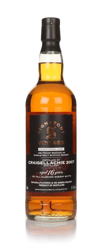 Craigellachie 16 Year Old 2007 Exceptional Cask - 100 Proof Edition #4 (Signatory) Single Malt Scotch Whisky | 700ML at CaskCartel.com