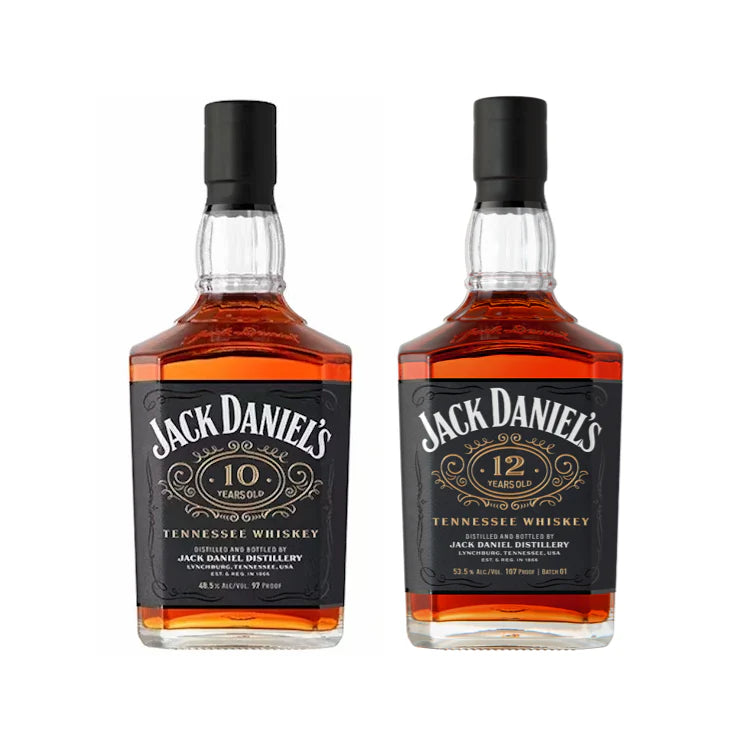 Jack Daniels | 10 & 12 Year Old | Tennessee Whiskey | (2) Bottle Bundle at CaskCartel.com