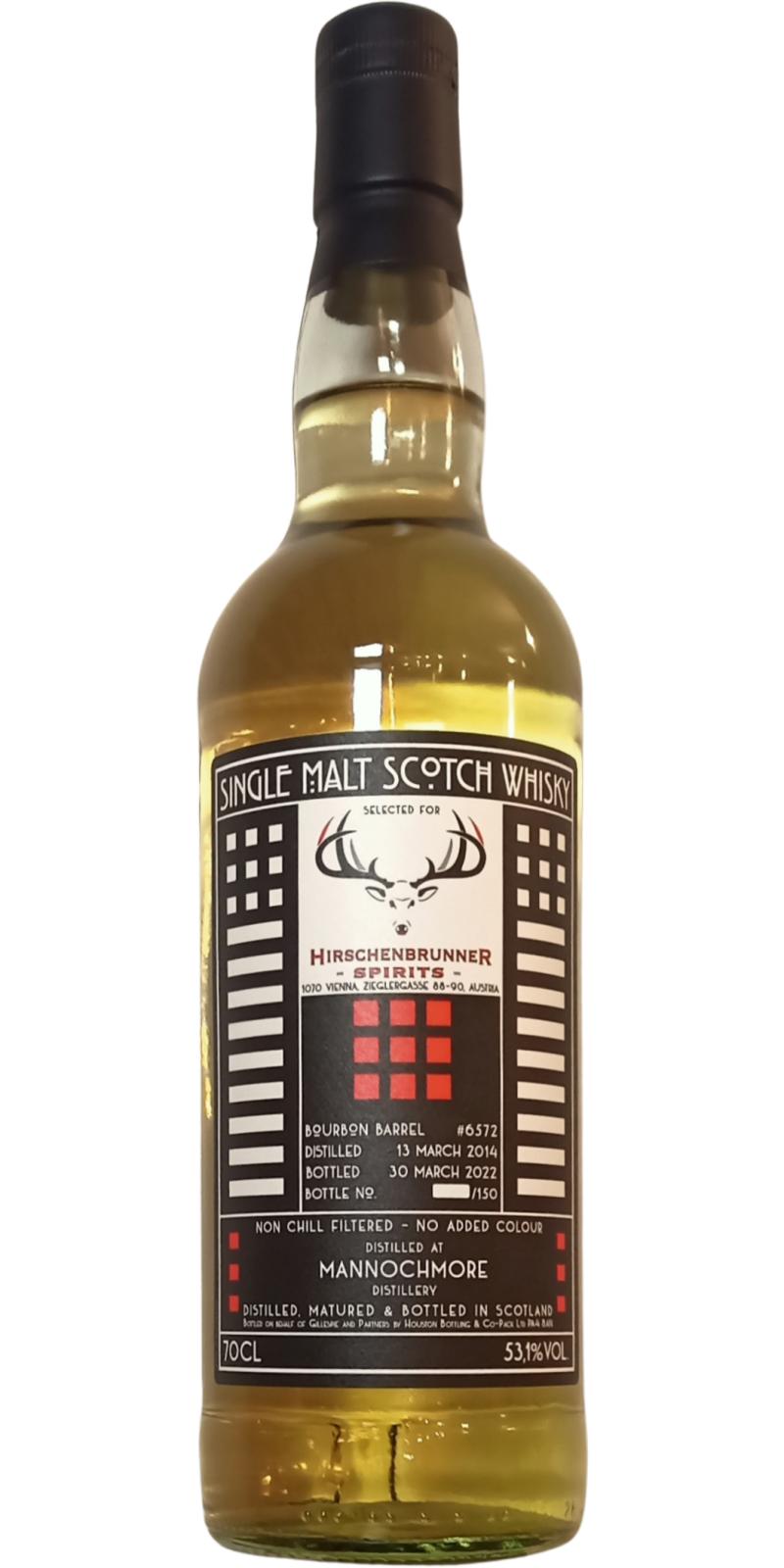 Mannochmore 2014 G&P Hirschenbrunner Spirits Edition Scotch Whisky | 700ML at CaskCartel.com