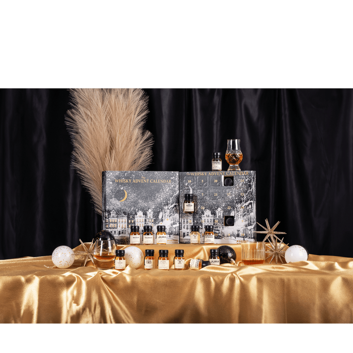 The Whisky Advent Calendar 2024 (24 Mini Bottles) | White Christmas | by Drinks By The Dram at CaskCartel.com 2