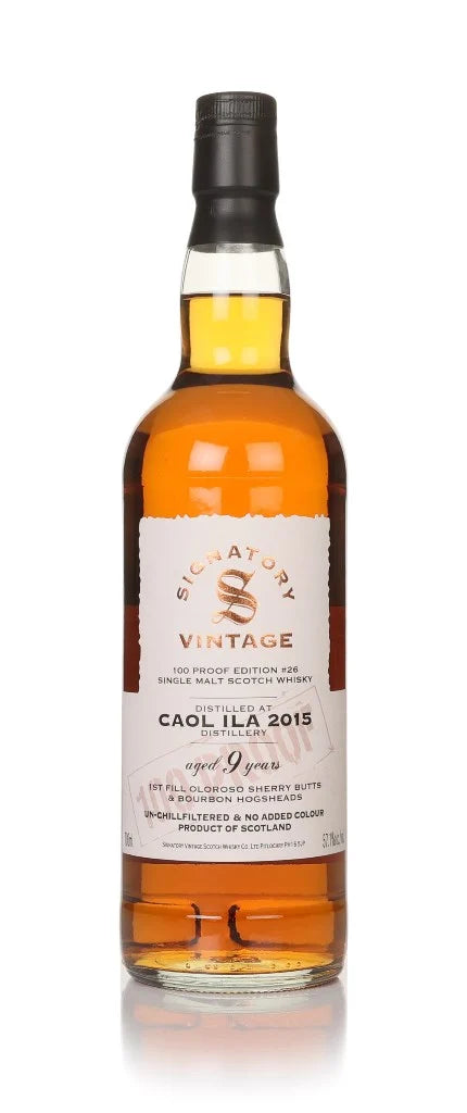 Caol Ila 9 Year Old 2015 100 Proof Edition #26 (Signatory) Single Malt Scotch Whisky | 700ML at CaskCartel.com