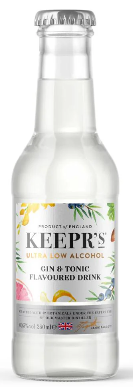 Keepr’s Ultra Low Alcohol Gin & Tonic | 250ML at CaskCartel.com
