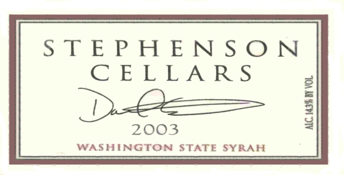 2003 | Stephenson Cellars | Washington Syrah at CaskCartel.com