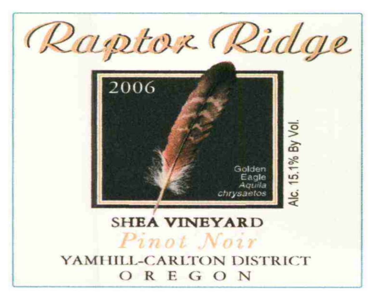 2006 | Raptor Ridge Winery | Yamhill Springs Vineyard Pinot Noir