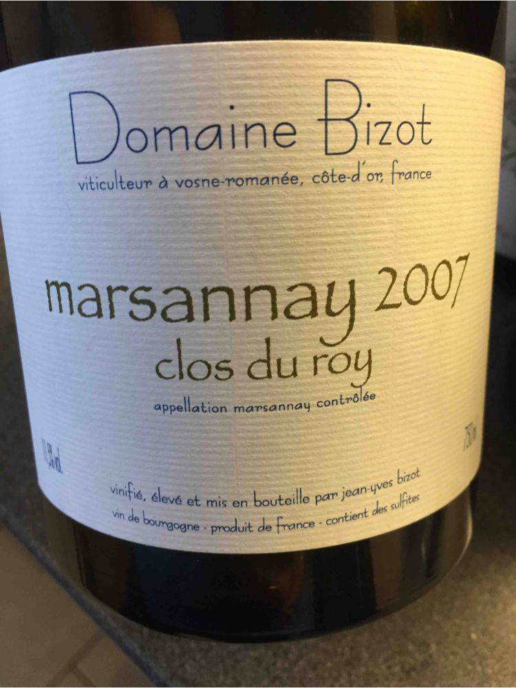 2007 | Domaine Jean Yves Bizot | Marsannay Clos du Roy at CaskCartel.com