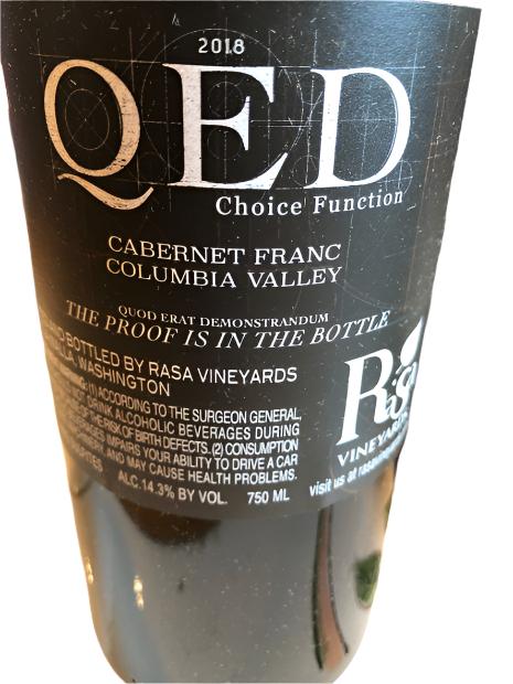 2018 | Rasa Vineyards | QED Choice Function at CaskCartel.com