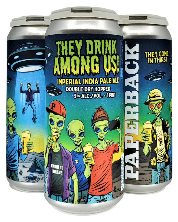 Paperback Brewing Co. They Drink Among Us! Imperial IPA Beer | (4)*473ML at CaskCartel.com