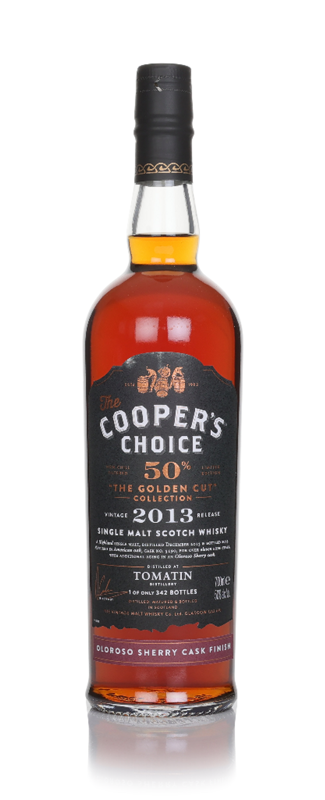 Tomatin 10 Year Old 2013 - The Cooper's Choice The Golden Cut Collection Single Malt Scotch Whisky | 700ML at CaskCartel.com